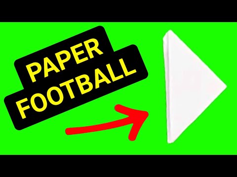 How To Make A Paper Flick Football - Andy Trick Shots