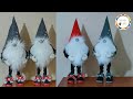 Jak zrobić stojącego skrzata z rękami . Christmas Gnomes DIY. Ozdoby świąteczne. Dekoracje na święta