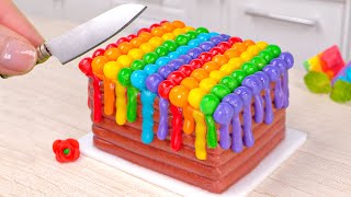 Fancy Miniature Rainbow Chocolate Cake Decorating 🌈🎂 Beautiful Miniature Chocolate Cake Ideas