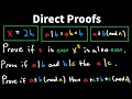 Direct Proofs for Even, Odd, Divisibility, and Modular Equivalence - Discrete Math