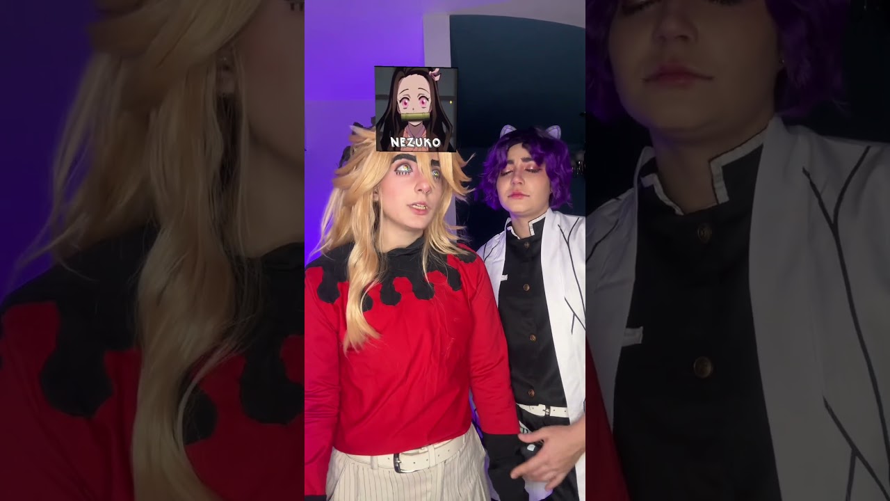 Douma e shinobu jogando com o filtro #shinobu #kanao