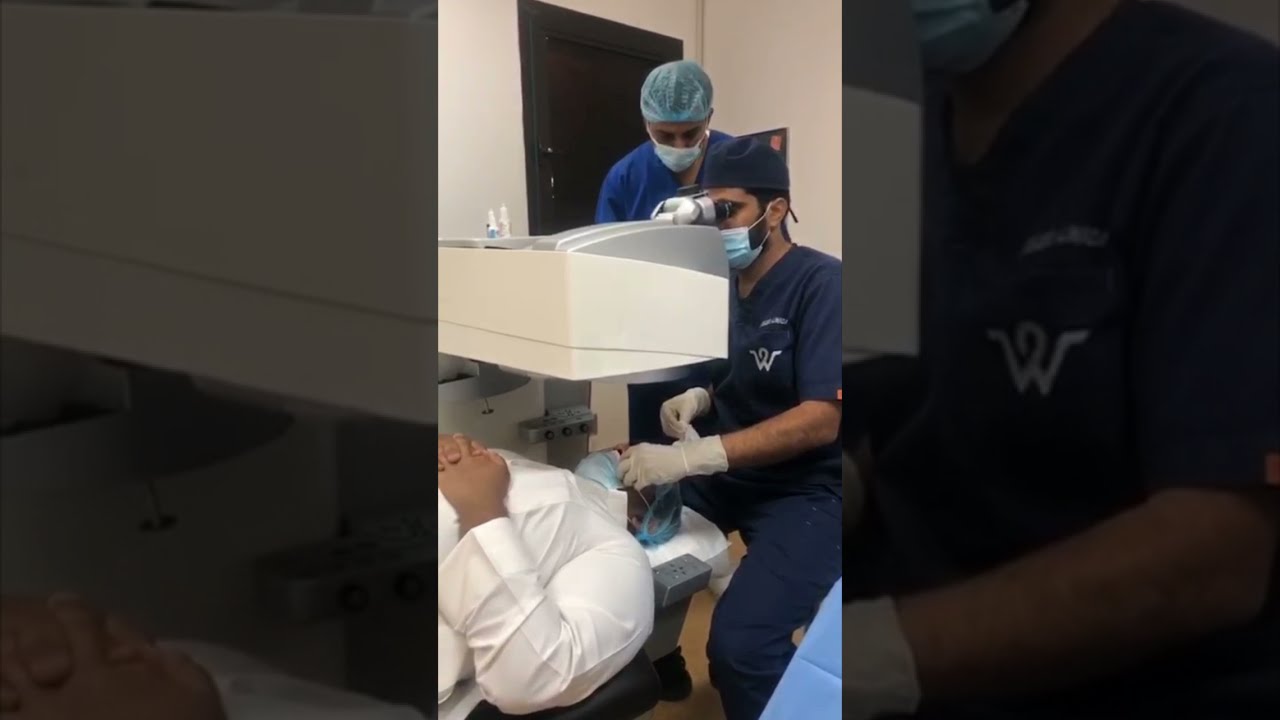عملية تصحيح النظر في عيادة الدكتور سعيد الودعاني