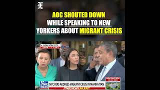 AOC shouted down by protesters in New York as migrant crisis worsens