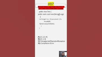 Quiz-48.1 #crackjavainterview #LearnJava #java #quiz #interview #coding #spring #tricks #programming