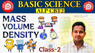 Mass Volume Density | Railway Free Science Selection Batch 💪| RRB ALP CBT2 | #alpcbt2 #railwayexam