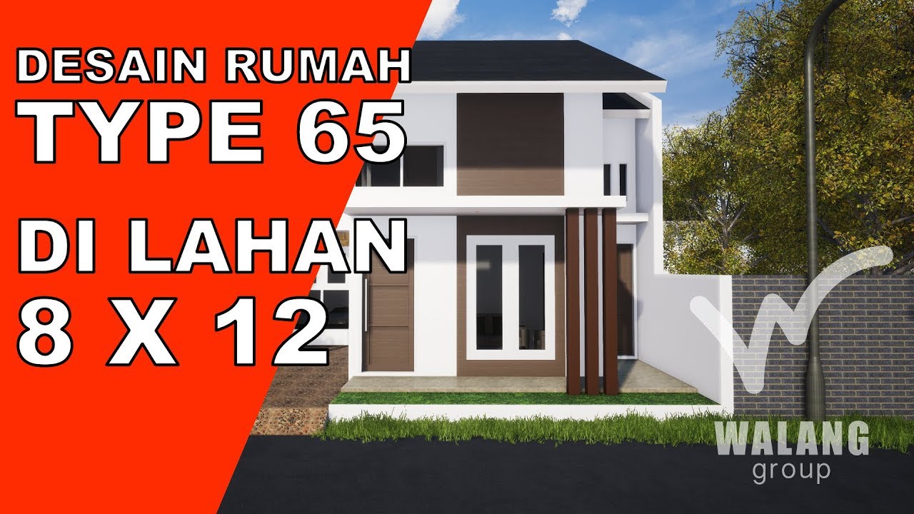  DESAIN  Rumah  Minimalis 8x12 Pintu  Samping  YouTube