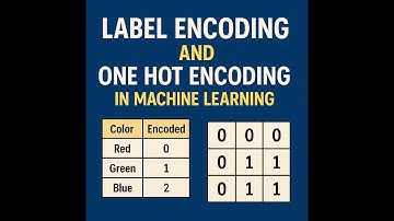 Label Encoding and One Hot Encoding in Machine Learning