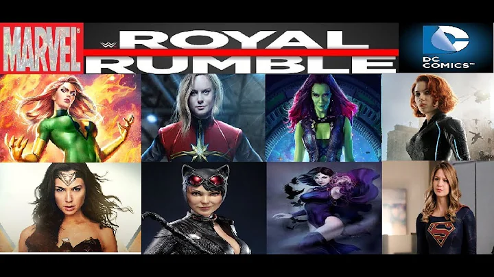 WWE 2k19 Created Superstar Royal Rumble Marvel Vs. DC Women