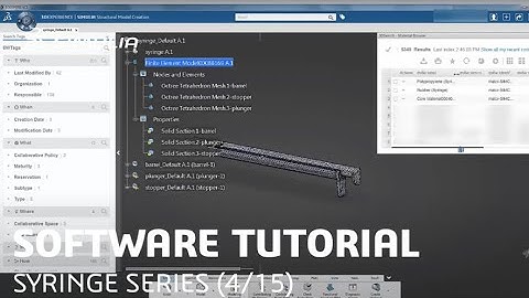 SIMULIA How-To Tutorial for 3DEXPERIENCE | Syringe Series | Assign Material Properties (4/15)