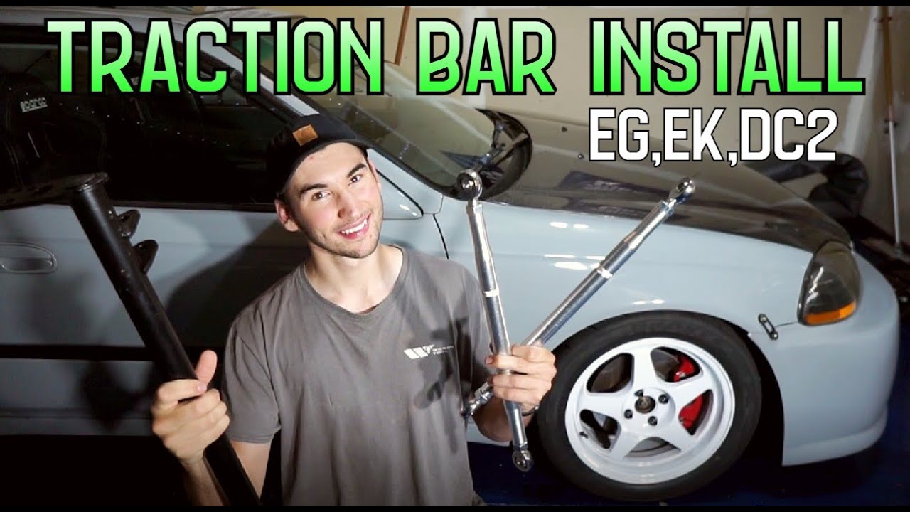 DIY Traction Bar Install 9200 Civic, 9401 Integra YouTube