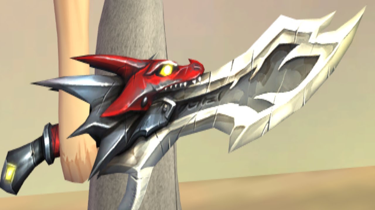 AQ3D Non Perm Rare Broken Dragon Server Sword.... YouTube
