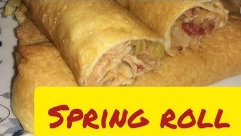 Quick and easy spring roll || sheets using liquid dough || no Kneading