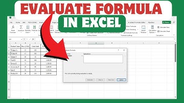 How To Evaluate Formula In Excel Sheet