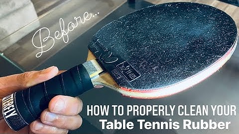 How to Properly Clean Table Tennis Rubber 🏓