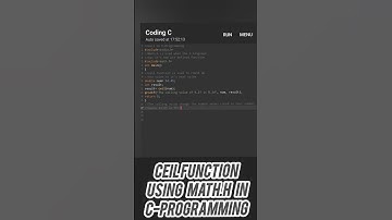 Ceil Function using math.h in C-Programming #ceiling #functions #beginners