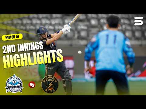 2nd Innings Highlights | Whiterock Warriors VS Brampton Blitz | M 1 | Canada Super 60 2026 | ZQ1H