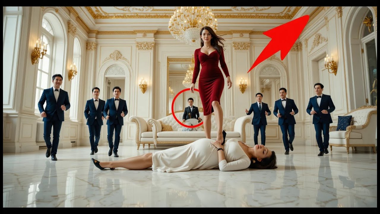 Госпожа наступает на живот беременной жены — ребёнок плачет, когда врываются её трое братьев