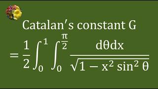 Evaluating a Double Integral Representation of Catalan’s Constant Using Standard Methods