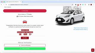 How to Verify Auction Sheet Online By Chassis Number | Japanese