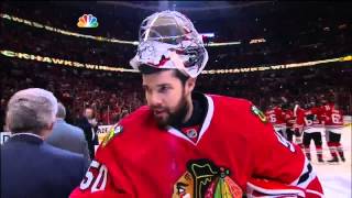 Brent Seabrook OT goal 2-1, handshakes. May 29 2013 Detroit Red Wings vs Chicago Blackhawks NHL