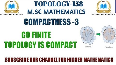 Co finite topology is compact topological space | co finite topology | compact topology