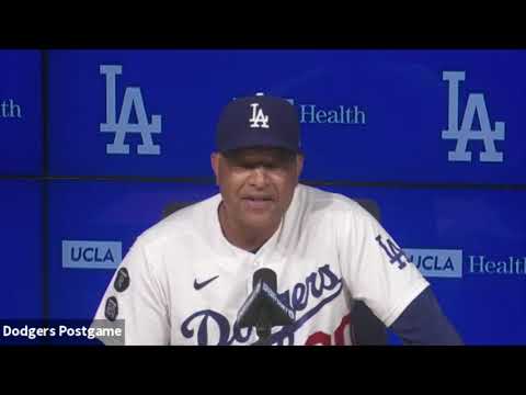 Dodgers postgame: Dave Roberts on lineup's struggles, Victor Gonzalez's health & fans' emotions