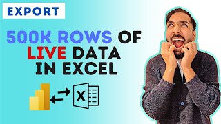 How to Export up to 500K rows of data in Excel from Power BI?  #powerbi #excel #biconsultingpro