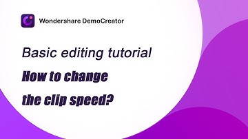 Change the clip speed | DemoCreator Tutorial