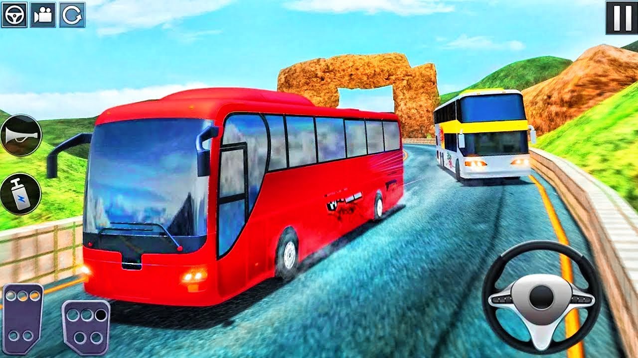 Offroad Uphill Drive Bus Tourist Transport Simulator - Android GamePlay