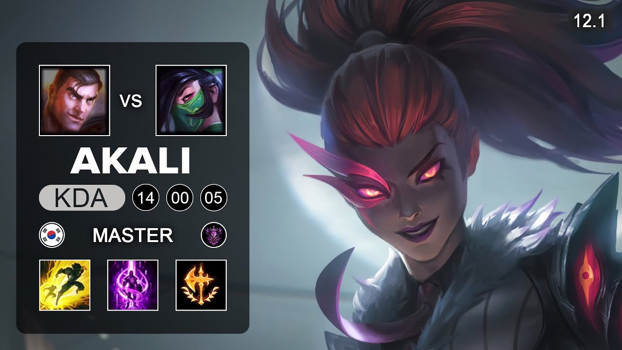 Akali Top vs Jayce - KR Master - Season 12 Patch 12.1