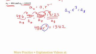 Geometric Sequences - Intermediate Problem #1