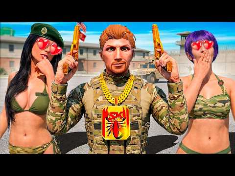 Entrei para o EXÉRCITO pra CONQUISTAR o CORAÇÃO da COMANDANTE!! (GTA 5 RP)