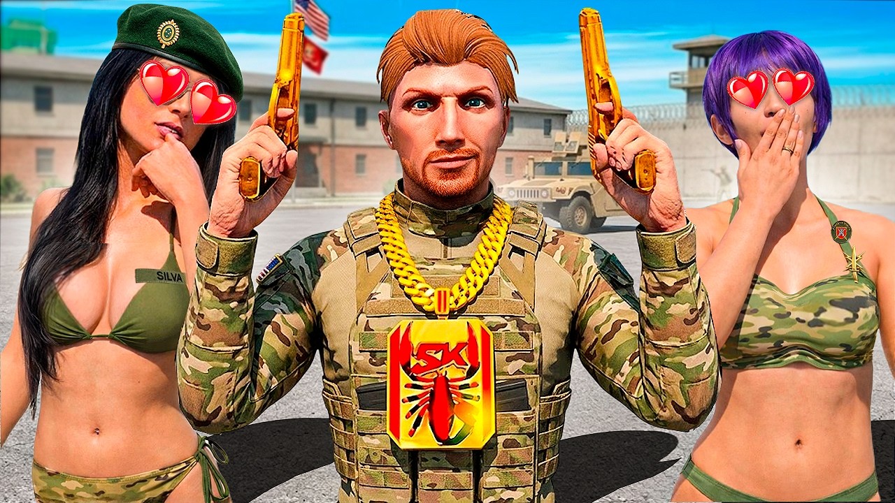 Entrei pro EXÉRCITO pra CONQUISTAR a COMANDANTE no GTA 5 RP!!