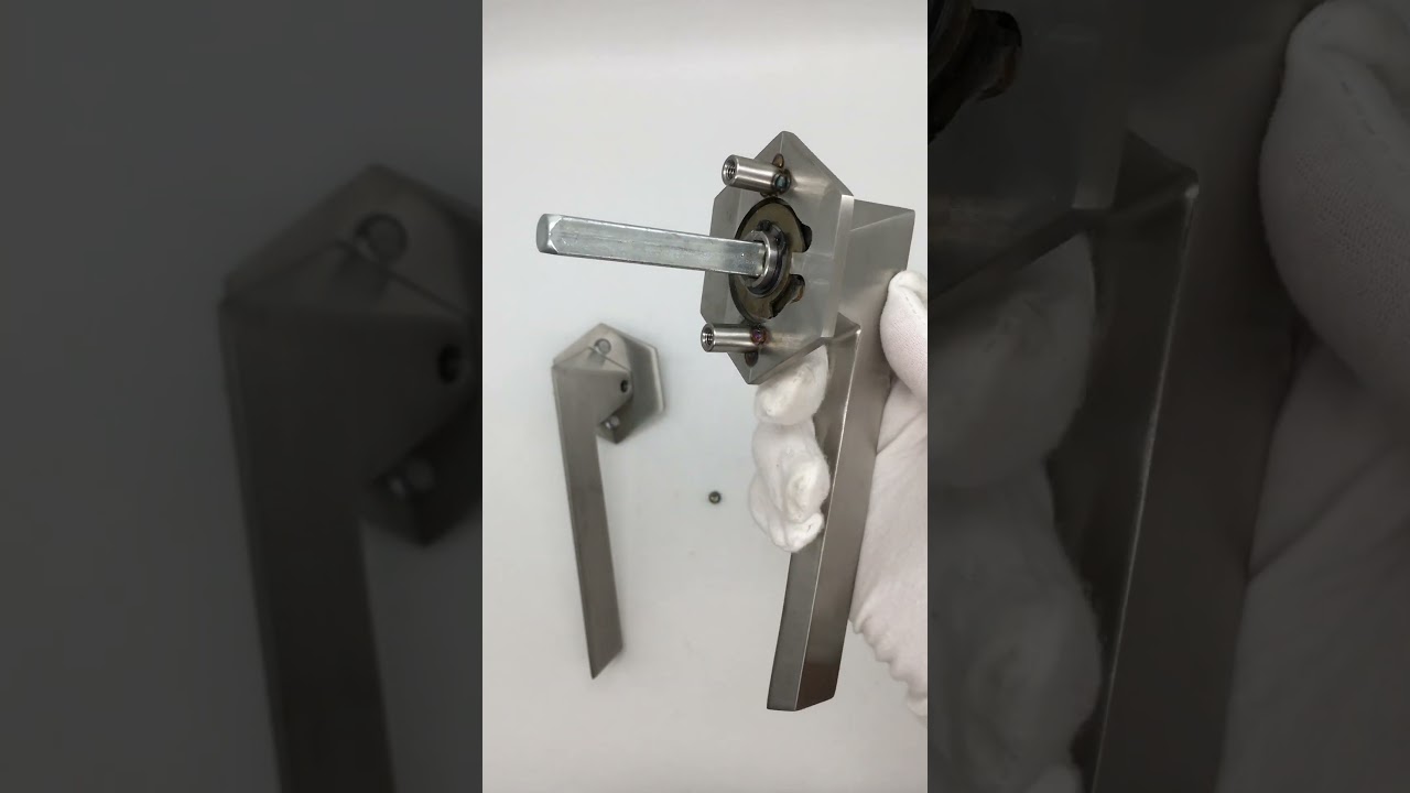 Stainless Steel Solid Special Design Door Handle Brushed Nickel