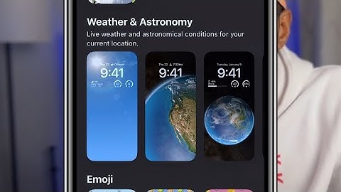 Add the weather as your iPhone lock screen