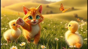 One Paw at a Time–The Cat Who Saved the Ducklings🐾🦆 | Heartwarming Pixar-Style Short🐾💛#cat  #kitten