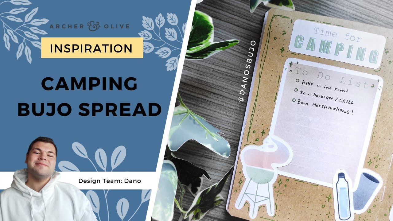 Camping Spread Idea For Your Bullet Journal | Travel Bullet Journal Spreads