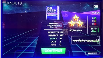 SO DEEP ~PERFECT SPHERE REMIX~ - WILD (21) - 80,346 (3-Star Full Combo) on StepmaniaX (AC, US)