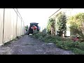 Timelapse: clean up trees and blow down driveway| satisfying