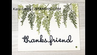 STAMPIN' UP! | Soft Spring Greenery Card screenshot 2