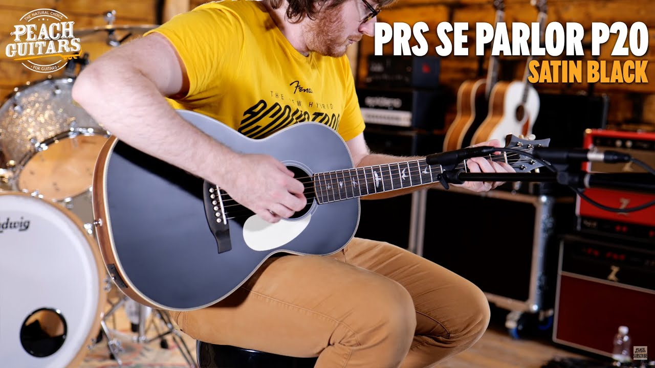 No Talking...Just Tones | PRS SE Parlor P20 - Satin Black Top