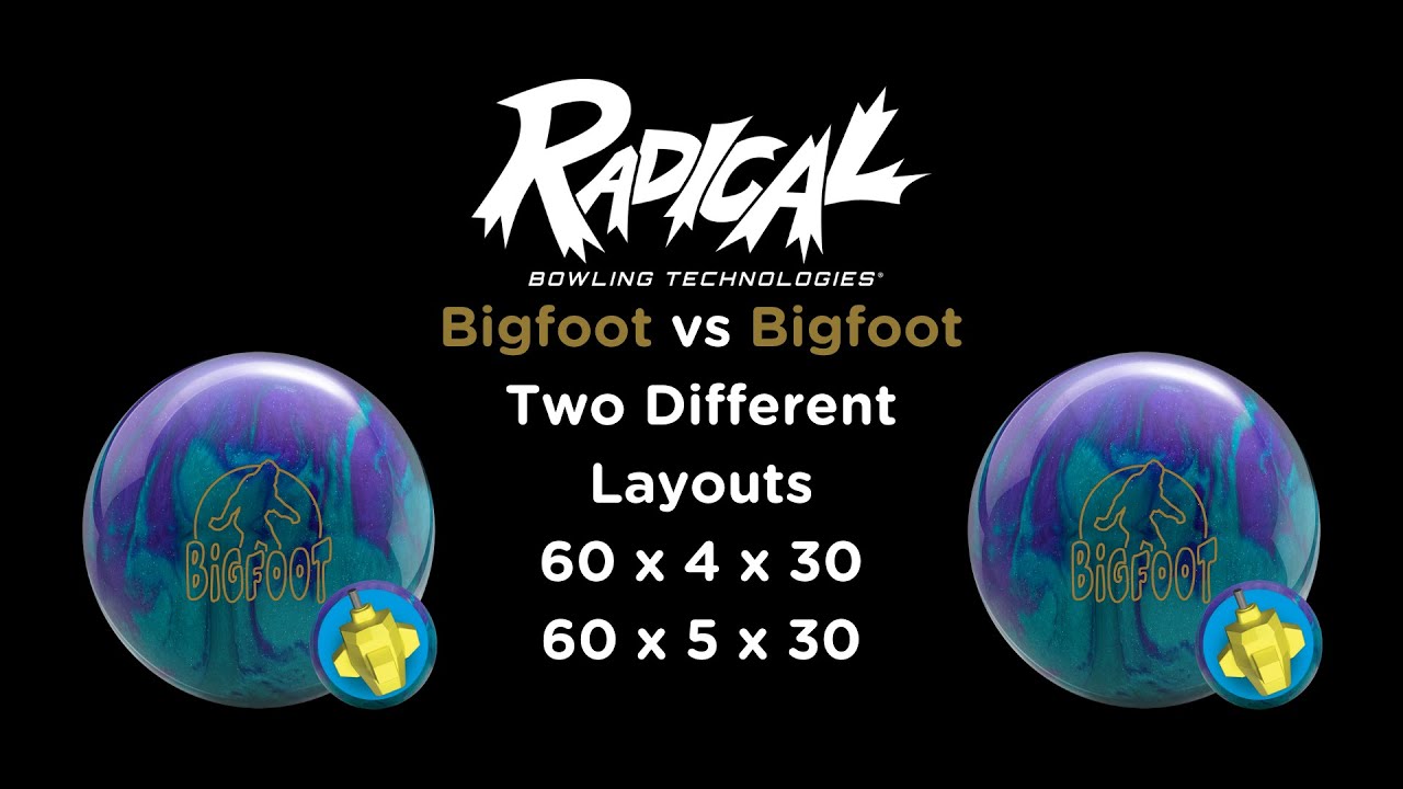 Radical Bowling Technologies Bigfoot w/ different layouts YouTube