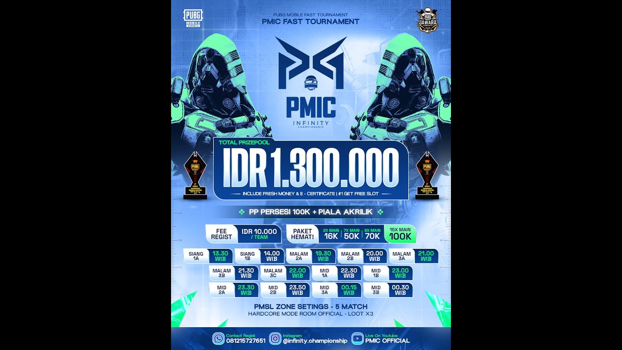 PMIC FASTOURNAMENT  19.30 10 FEB  26