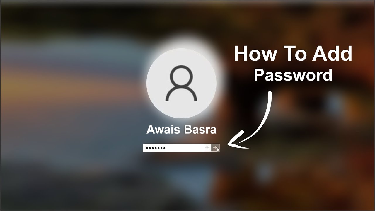 How To Set Password On Windows 10 | How To Set Password In Laptop | Awais Technical