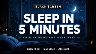 Heavy Rain Sounds for Deep Sleep | 10 Hours Black Screen Sleep Aid