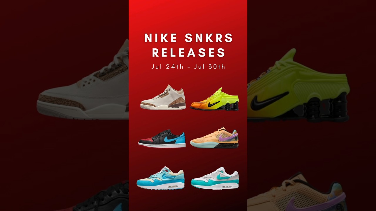 nike snkrs release calendar