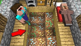 Noob Opened House And Found Secret Ores In Dirt Under House Minecraft - Noob Vs Pro