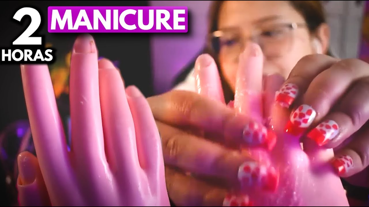 asmr 2 HORAS 💅🏻 te hago las UÑAS 💅🏻- MAnicure para DORMIR - Vivalen ASMR