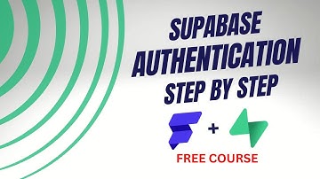 How to set up Supabase authentication (Free Flutterflow Course)