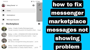 how to fix marketplace messages not showing in messenger problem 2023 | marketplace messages missing